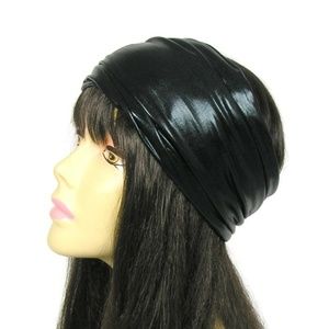 Vegan Leather Headband Faux Leather Headwrap